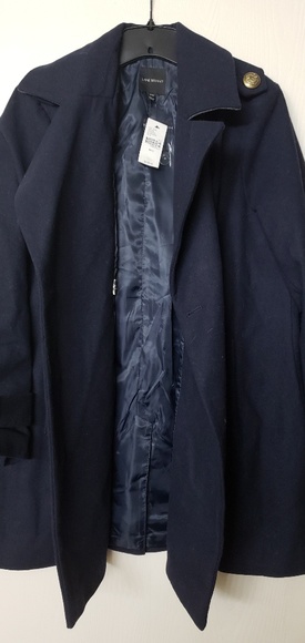 NWT Double Breasted Navy Coat - Picture 4 of 5